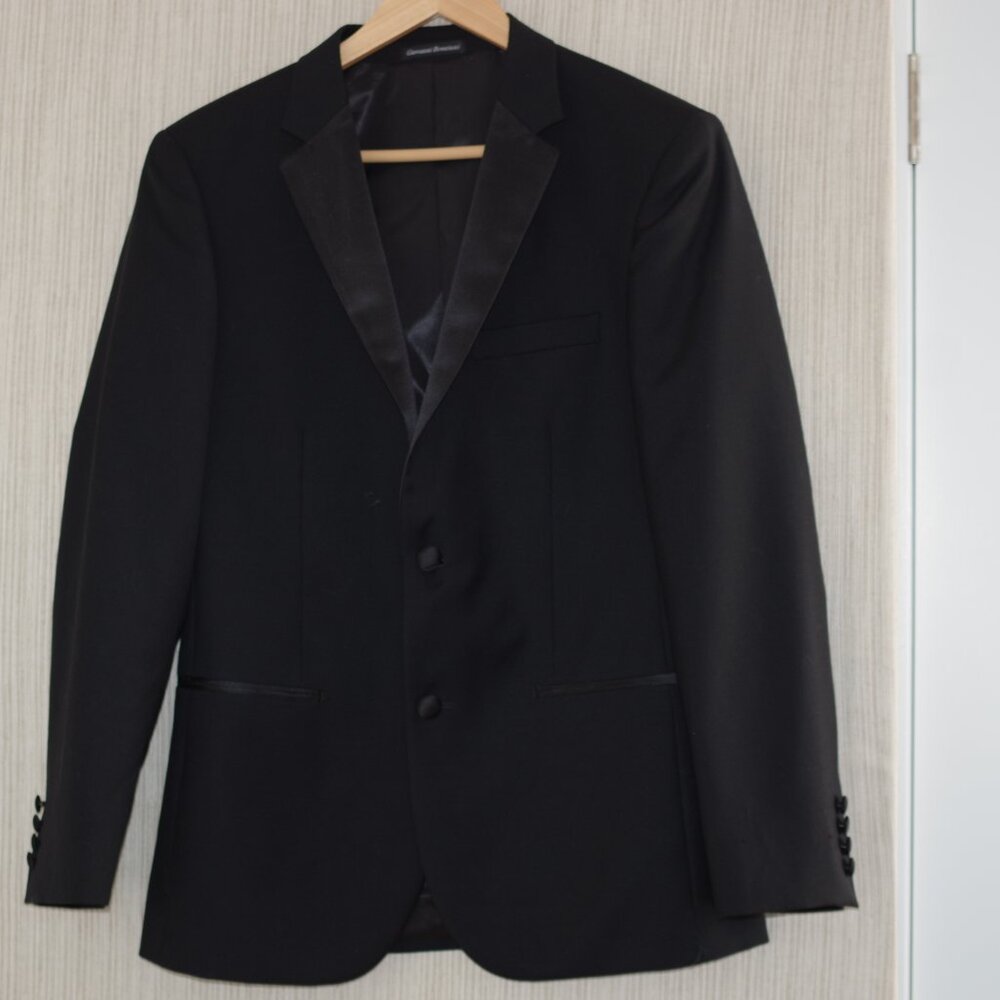 Giovanni Bresciani tuxedo Black Slim Fit 2 Button blazers Jacket Men Size:38R